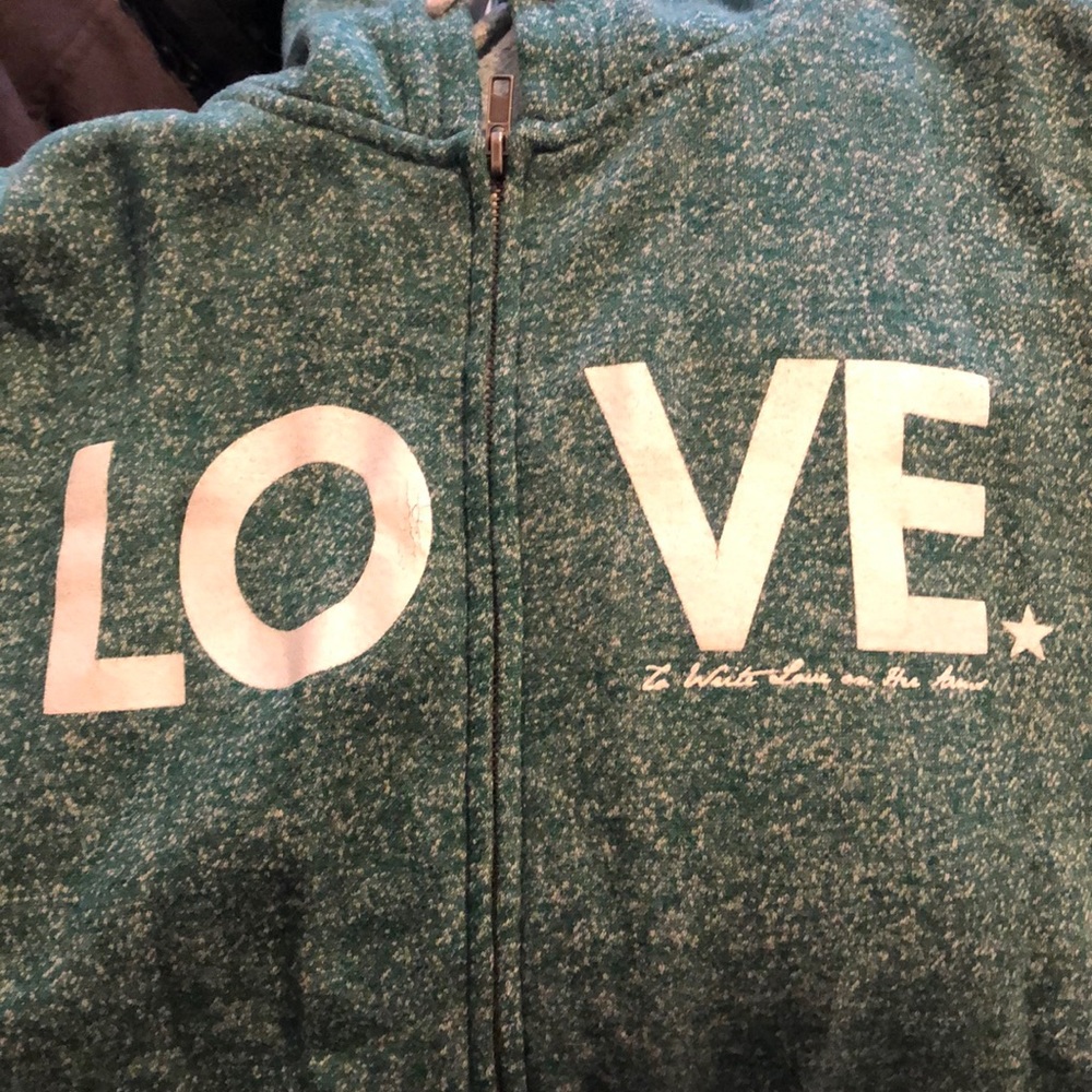 TWLOHA green marbled hoodie